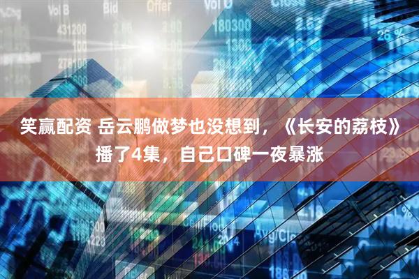 笑赢配资 岳云鹏做梦也没想到，《长安的荔枝》播了4集，自己口碑一夜暴涨