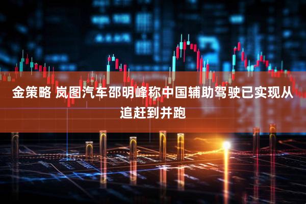 金策略 岚图汽车邵明峰称中国辅助驾驶已实现从追赶到并跑