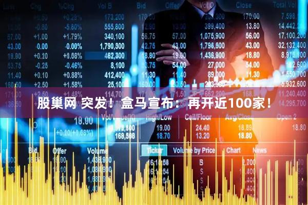 股巢网 突发！盒马宣布：再开近100家！