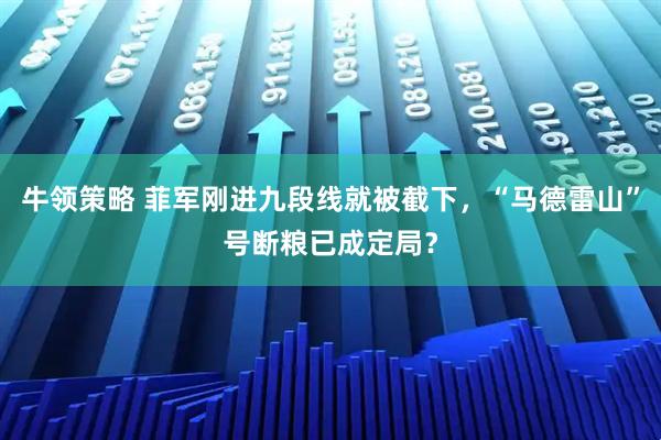 牛领策略 菲军刚进九段线就被截下，“马德雷山”号断粮已成定局？